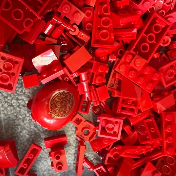 LEGO Small Red Accessories , Spare Parts And Small Brick Pieces. 12oz - Picture 11 of 12